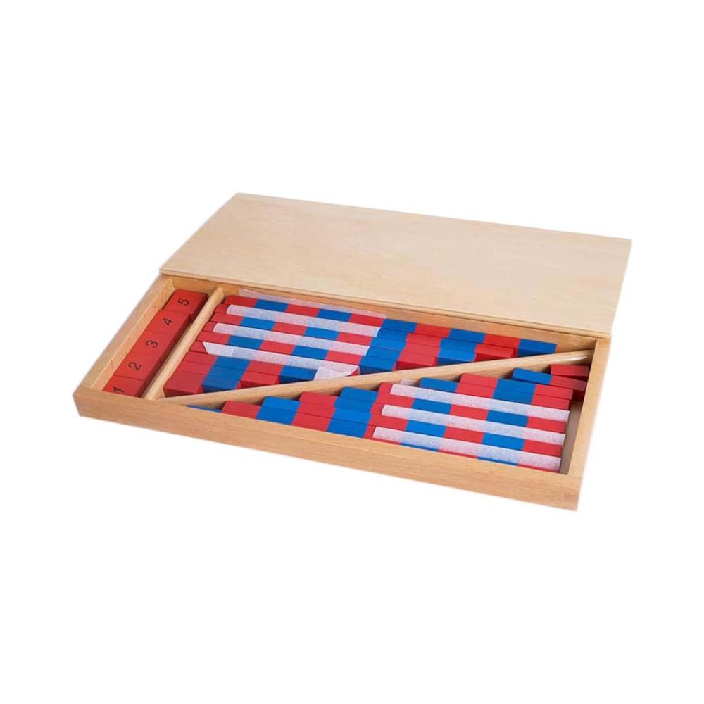 Montessori YHZAN Small Numerical Rods With Number Tiles
