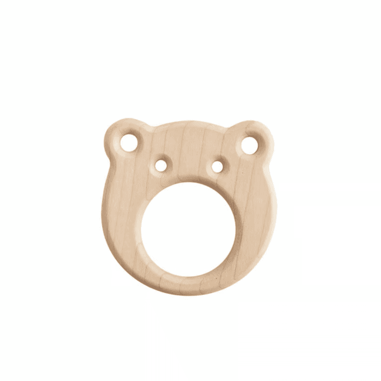 Ooh Noo Wooden Teether Frisky Frog