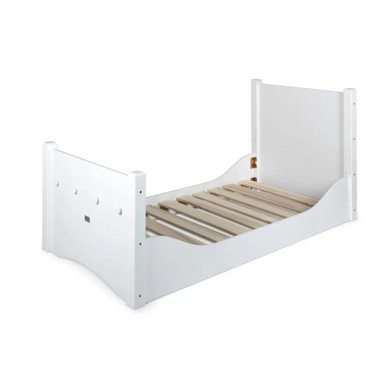 Montessori My Happy Helpers Adjustable Floor Bed White Twin