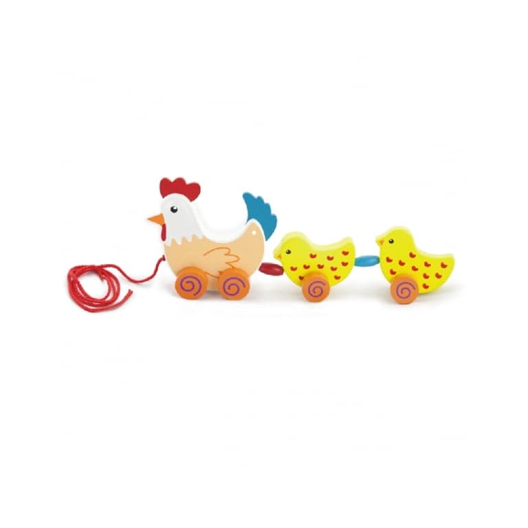 Viga Pull Along Toy Hen