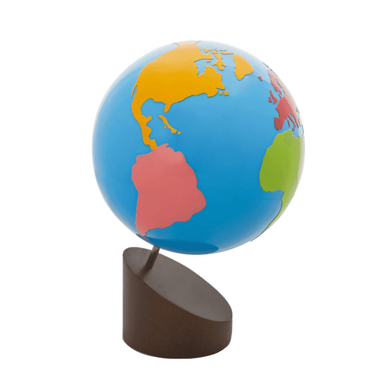 Montessori Outlet Colored Globe of Continents