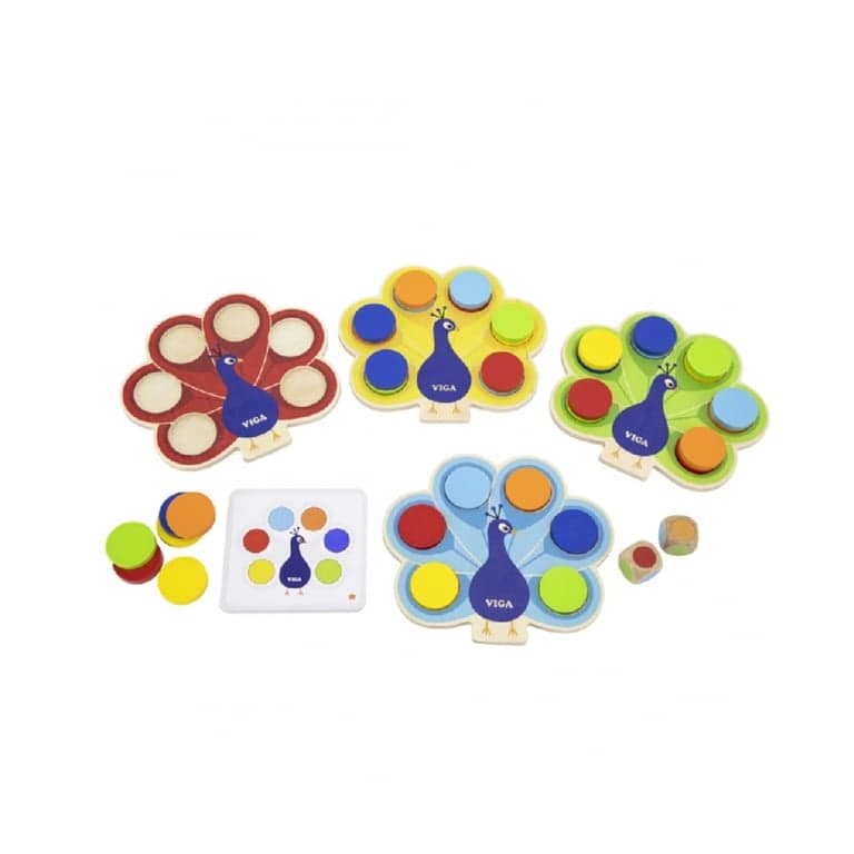 Viga Color Matching Game Peacock Tail