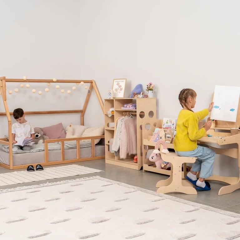 Montessori Wood and Hearts Handmade Kids Furniture