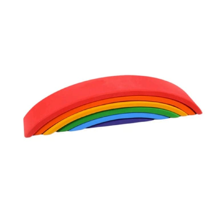 Green Elephant Home and Toys Stacking Bridge Rainbow