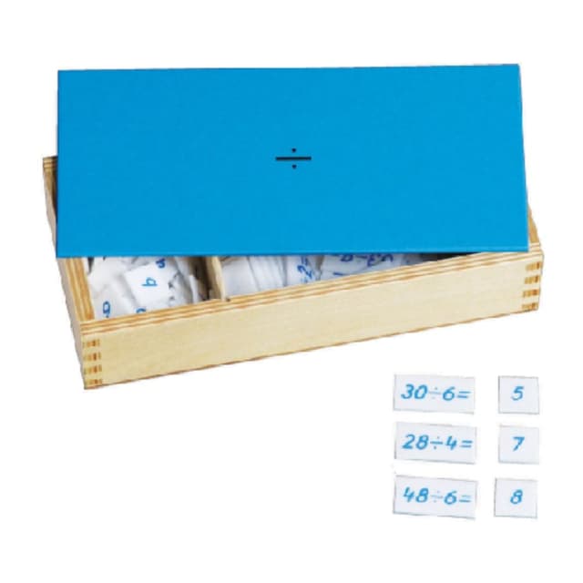 Bruins Montessori Division Equations and Dividends Box