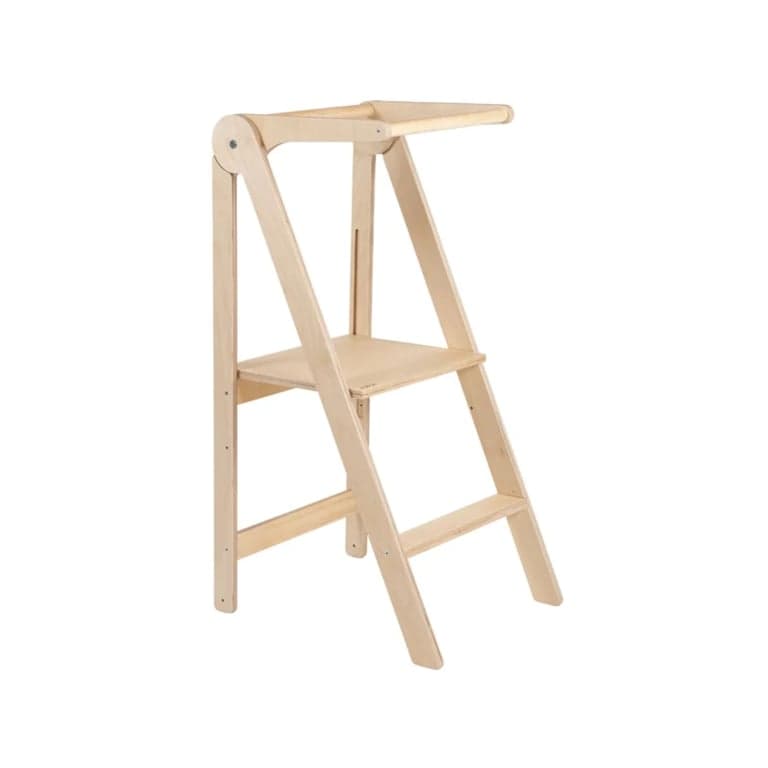Lumbary Foldable Kitchen Tower Natural