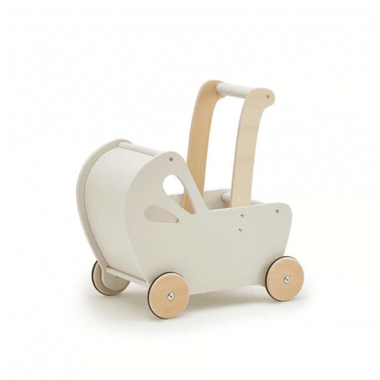 Moover Walker Essential Pram Off White (For Experienced Walkers 18+ Months) - Montessori Product