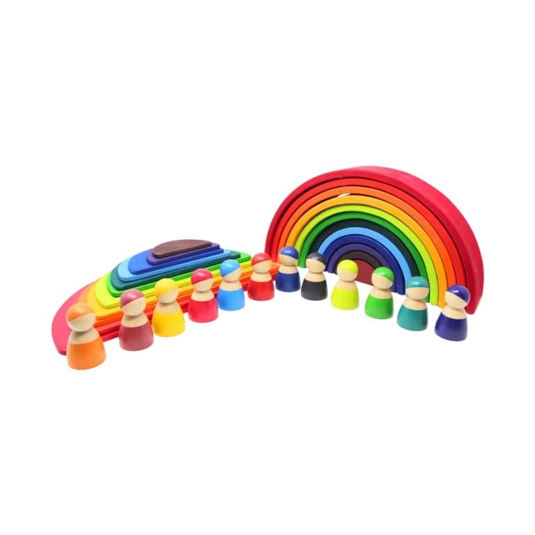 Green Walnut Large Rainbow Stacker Bundle