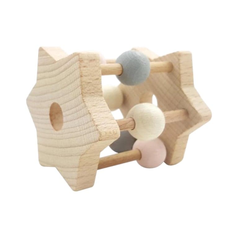 Hess-Spielzeug Rattle Star Natural Pink