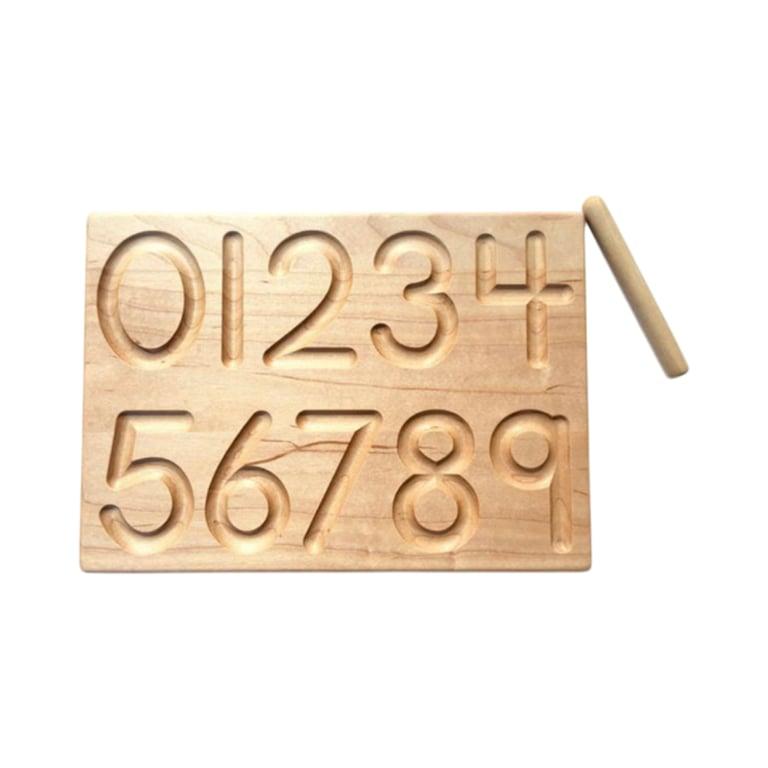 Montessori The Wooden Wagon Reversible 1-10 Number Board