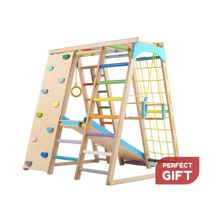 Montessori Tod Gym Modern Indoor Climbing Gym Playset Natural