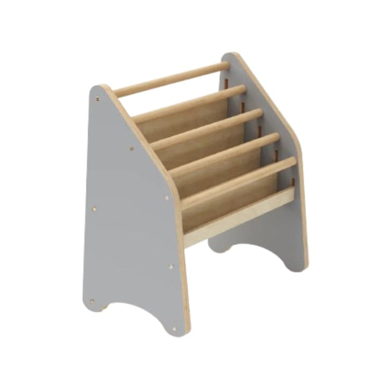 ChildUniverse Wooden Bookshelf Small Gray