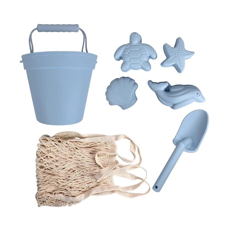 Montessori Brave Justice Kids Co Sand Bucket Set Dusty Citadel