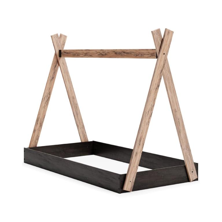 Ashley Piperton Twin Size Floor Bed Teepee Charcoal