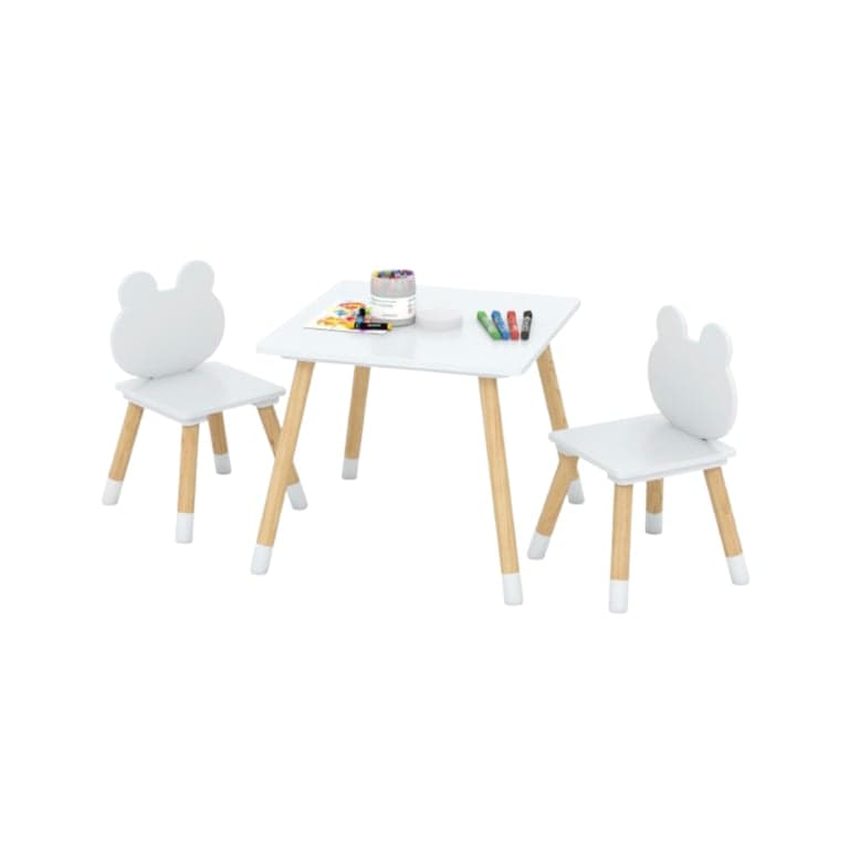Costway Table and Chairs Set Frog-Shaped
