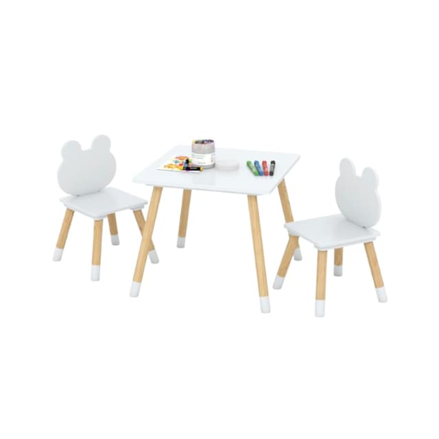 Costway Table and Chairs Set Frog-Shaped