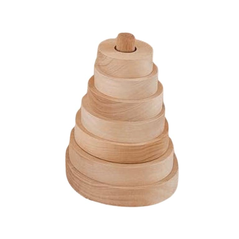 Henry & Flo Wooden Ring Stacker Raw Wood