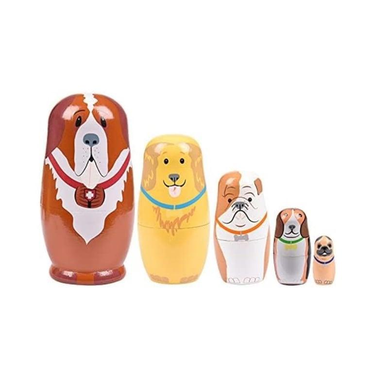 Montessori Tngan Stacking Dolls Cartoon Dog