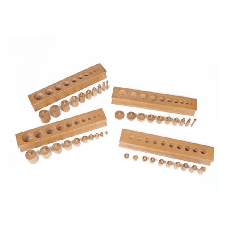 Montessori Elite Montessori 4 Knobbed Cylinder Blocks