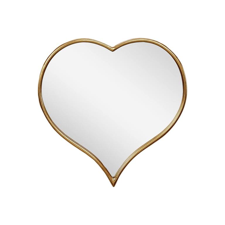 Montessori Ruidoz Wall Mirror Heart Shaped Gold 22 Inch