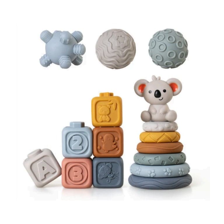 Joymaxx Silicone Ring Stacker and Cubes Koala