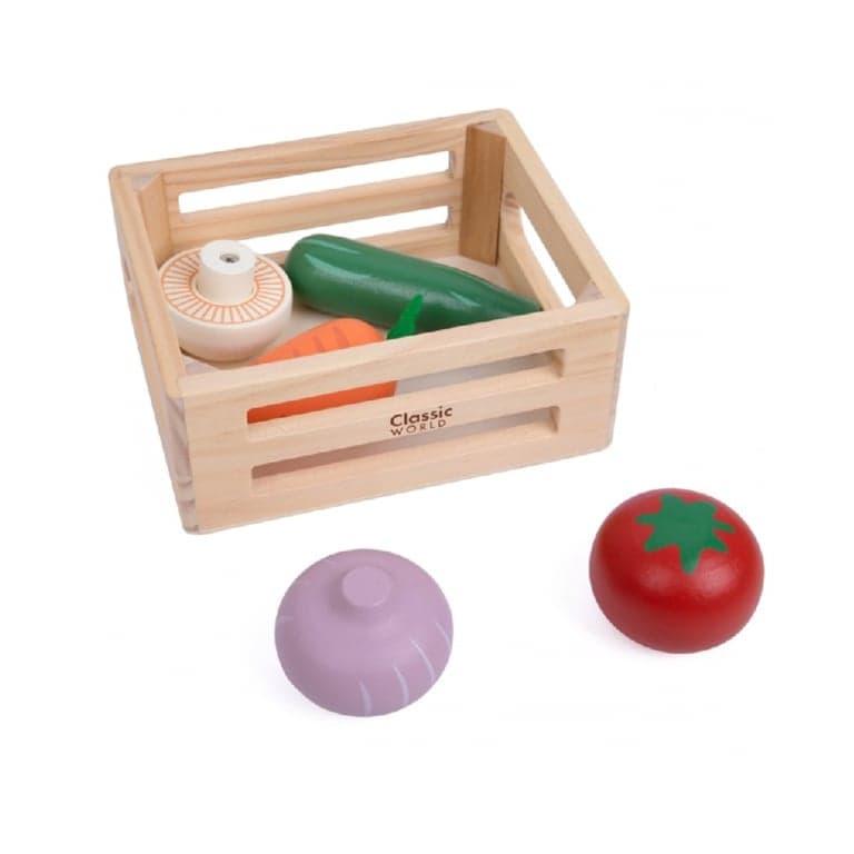 Classic World Vegetable Toys in Basket