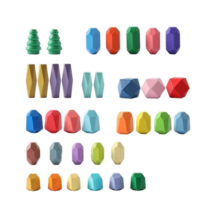 Wonder Space Stacking Stones Forest 38 Pieces