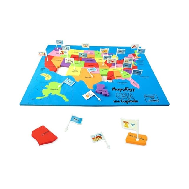 Imagimake Mapology USA Map With Capitals