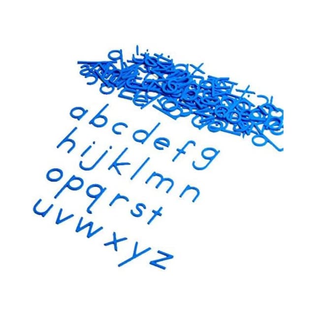 Montessori Outlet Print Movable Alphabet Blue Small