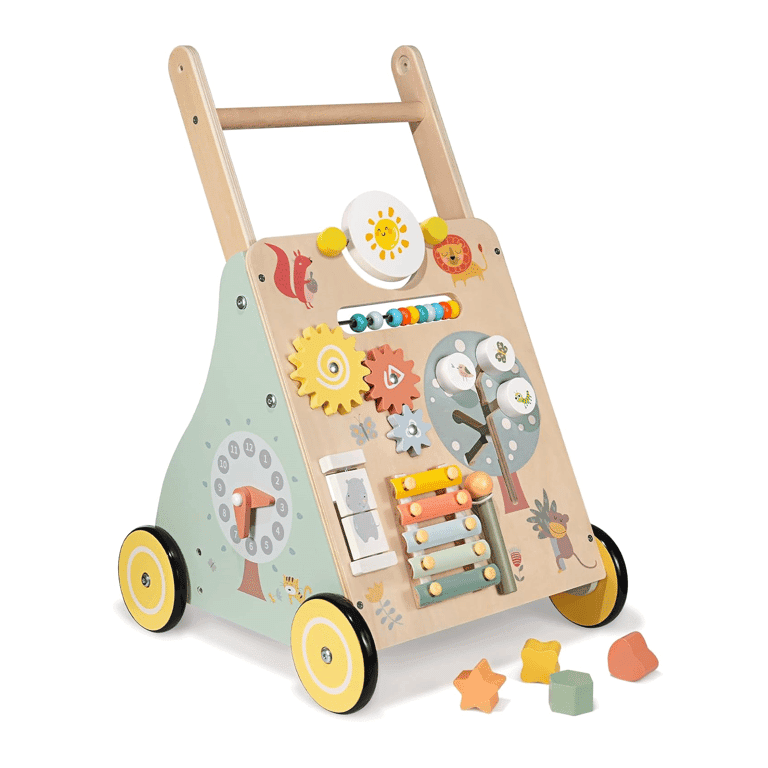 Montessori Giggle Gems Push Walker Zoo