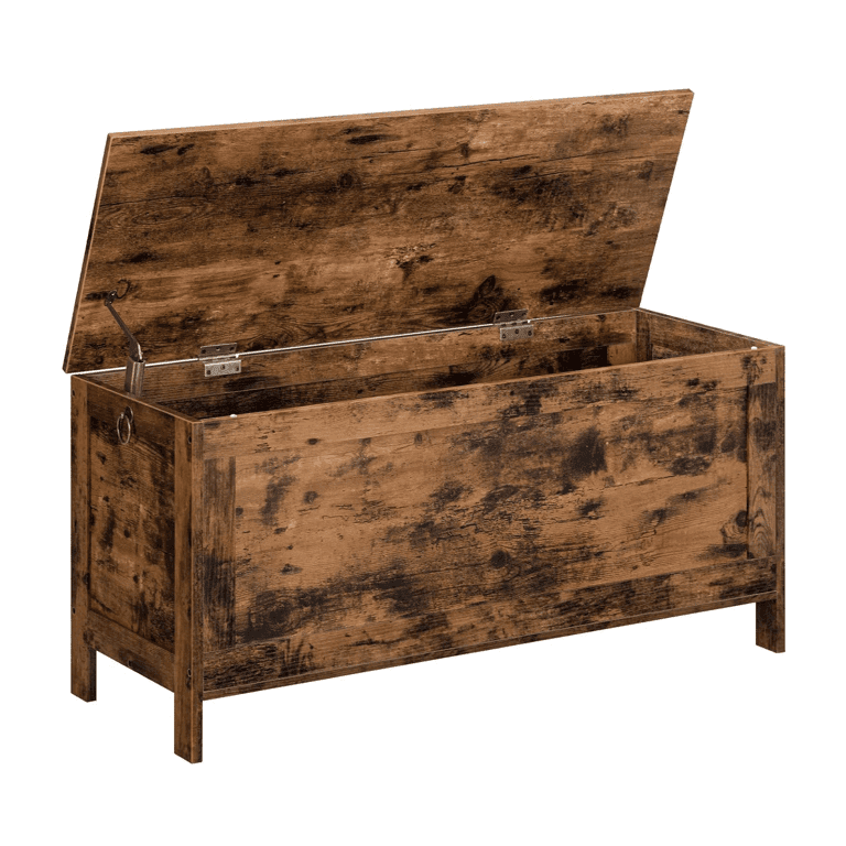 Montessori HOOBRO Storage Bench Rustic Brown