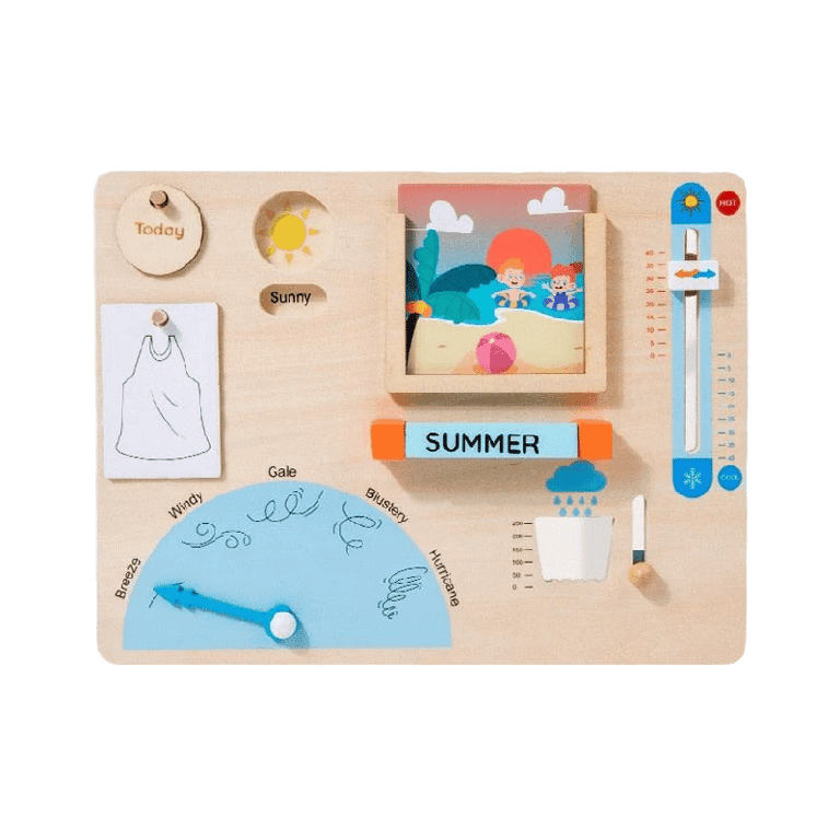 Montessori Oliver & Company Montessori Toys Weather Busy Board