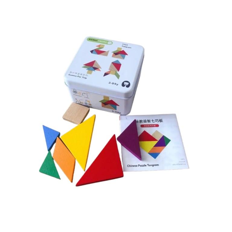 Montessori Seaside-Montessori Wooden Travel Games Tangram