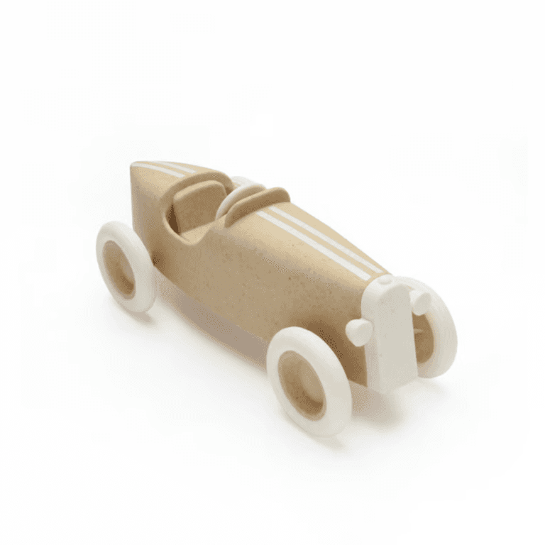 Ooh Noo Grand Prix Racing Car Toy Light Brown