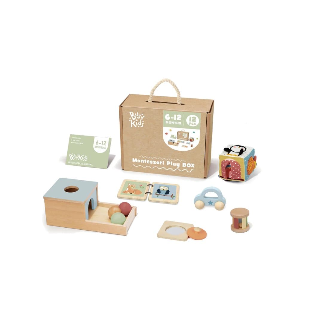 Busy Kids Montessori Play Box Set 6-12 Months