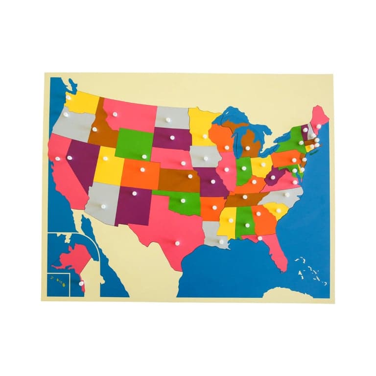 Montessori Outlet Puzzle Map of USA