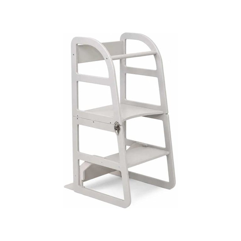 Lumbary Transformable Kitchen Tower Sleekstep Pastel Gray