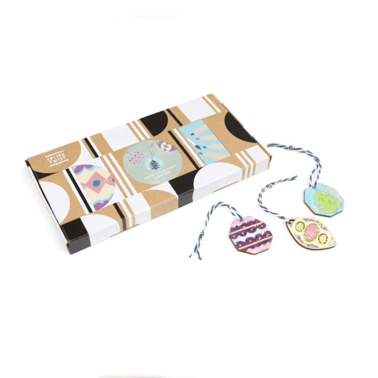 Cotton Twist Paint Your Own Christmas Baubles Craft Set