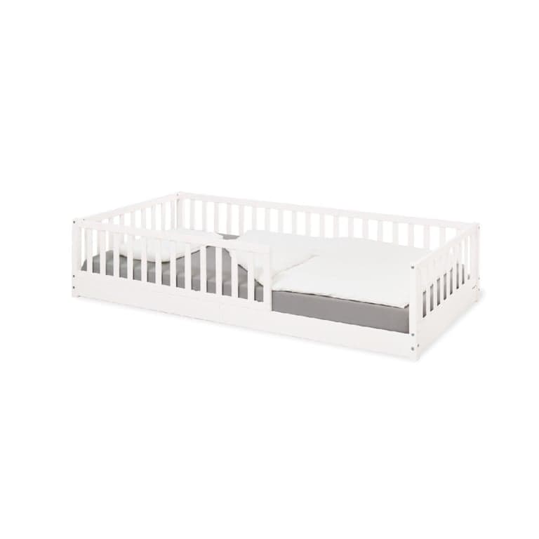 Pinolino Floor Bed With Rails Evi 90 x 200 White Lacquered