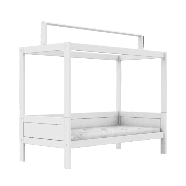 LIFETIME Kidsroom Children's Bed with Top Construction White Standard