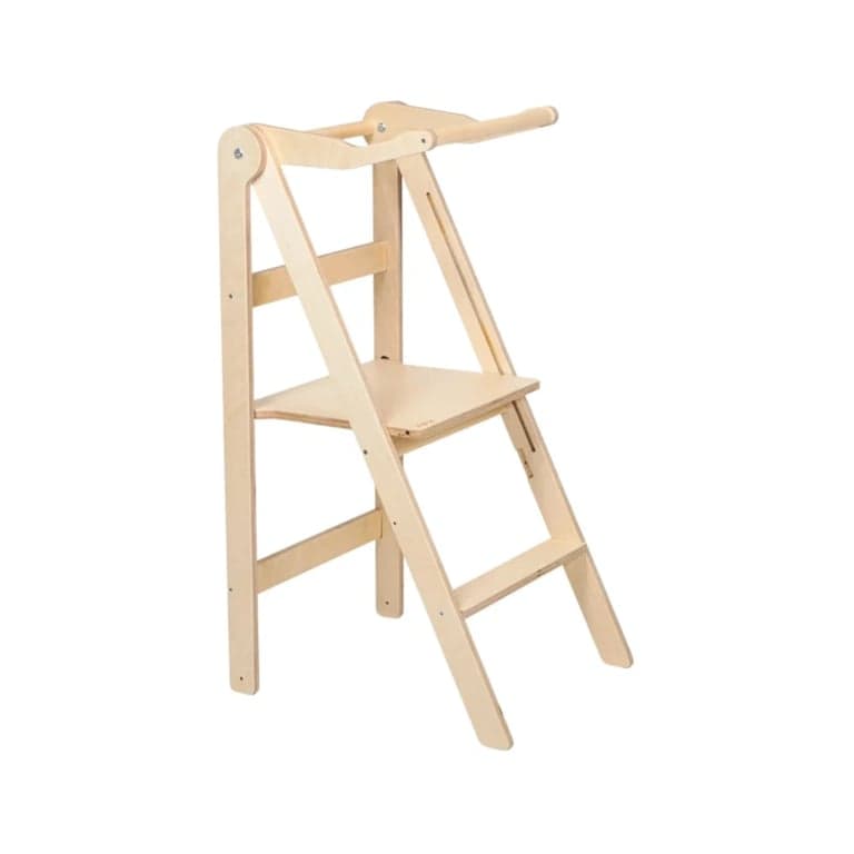 Lumbary Foldable Helper Tower Natural
