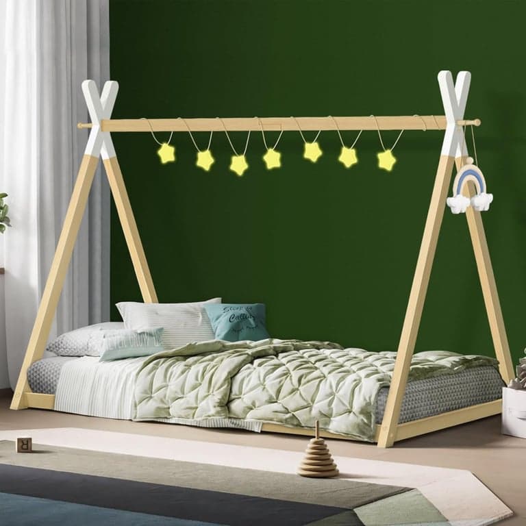 ALFORDSON Teepee Shape Floor Bed Taran Wood