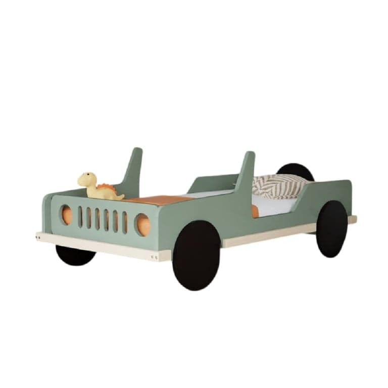 Benlemi Car Bed Safari Sage Green 160 x 80