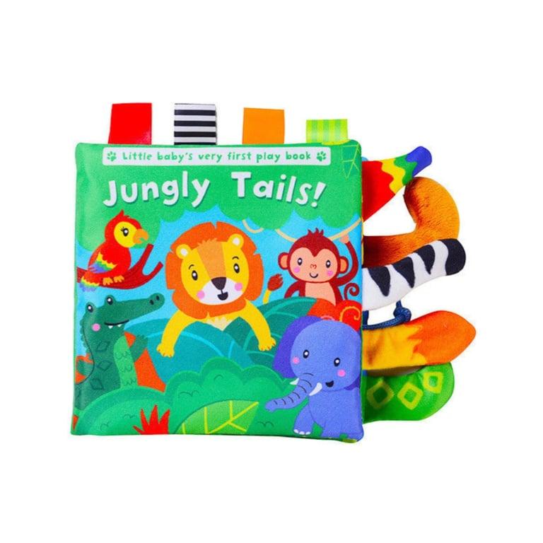 Montessori Clever Toys Box Animal Tails Soft Book Jungle