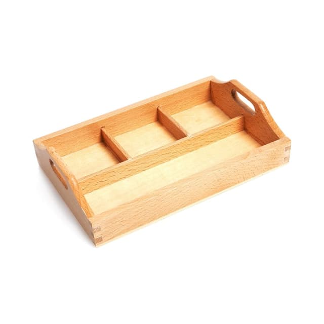 Amazing Child Montessori Small 3 Compartment Sorting Tray