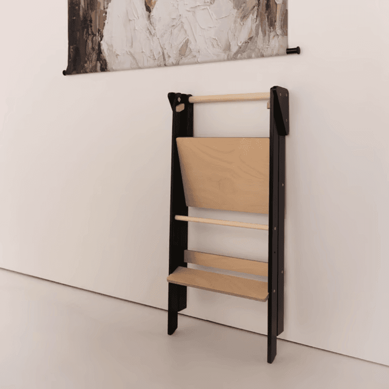 Jindl Foldable and Adjustable Toddler Tower Black