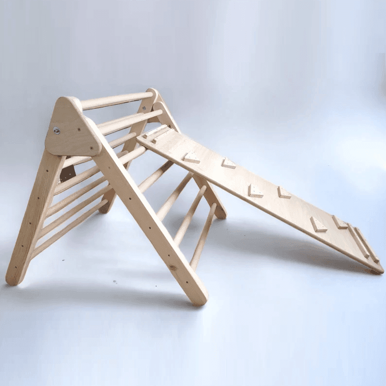 Montessori The Natural Toy Co Pikler Triangle and Ramp