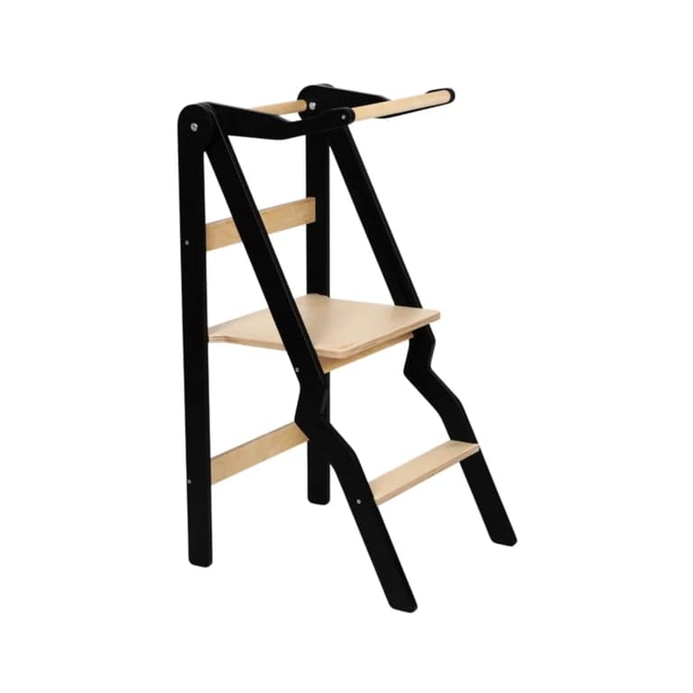 Lumbary Foldable Helper Tower ZigZag Black