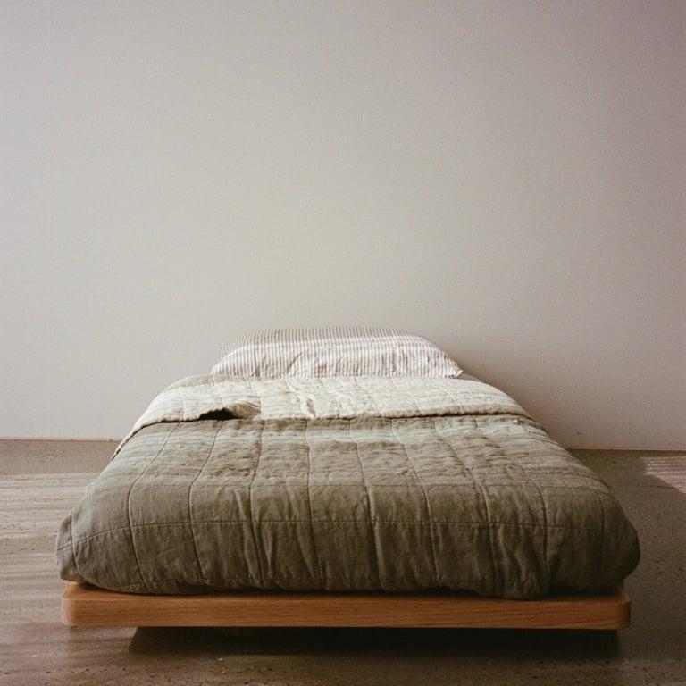 The Purc Shop The Austin Bed Double Dark Wash