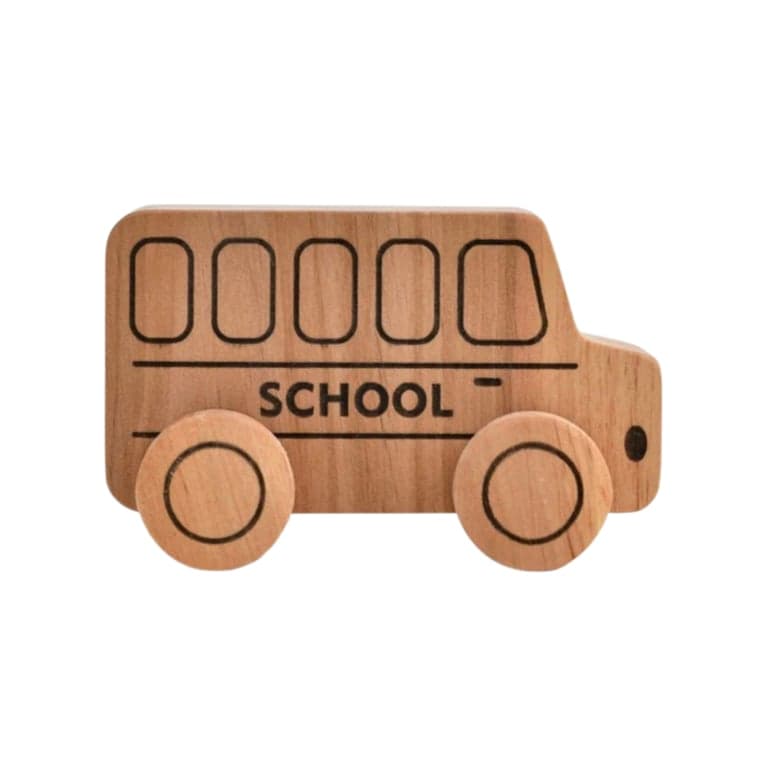 ChildUniverse Wooden School Bus